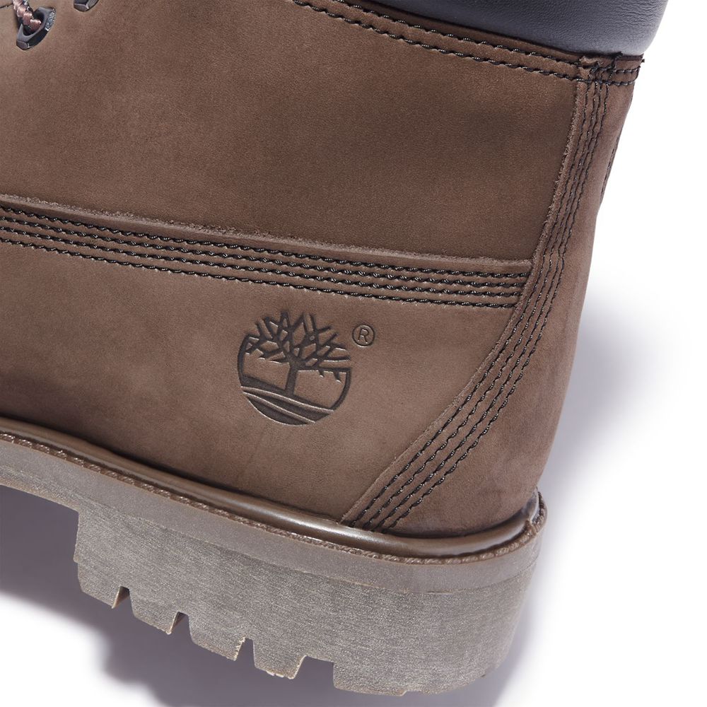 Bocanci De Zapada Timberland Barbati Maro - 6-Inch Premium Waterproof - Romania - IEQKUN564